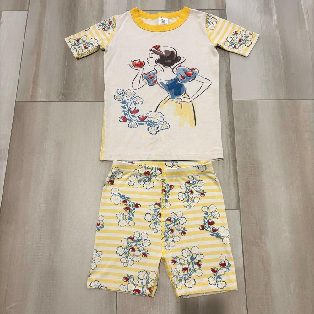 Hanna Andersson Organic Cotton Disney Snow White Pajamas Sz 8